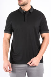 Premium Mercerised Polo “Sandro” Black