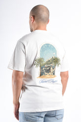 Oversize T-shirt “Saint Tropez” White