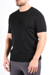 Premium Knit T-shirt “Kyan” Black