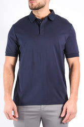 Premium Mercerised Polo “Sandro” Navy Blue