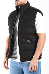 Padded Suede Bodywamer "Vareno" Black