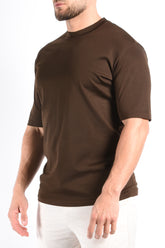 Mercerised Luxe T-shirt Deep Brown