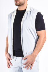 Premium Reversible Bodywarmer "Varallo” Light Blue / White