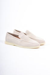 Premium Suède loafers “Santino 2.0” Light Beige