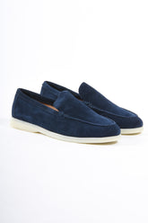 Premium Suède loafers “Santino 2.0” Navy Blue