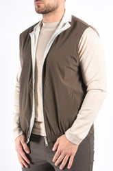 Premium Reversible Bodywarmer "Varallo” Brown / Light Beige