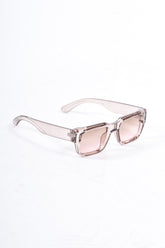 Bold Square Sunglasses Brown Transparant / Brown Glasses