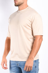 Mercerised Luxe T-shirt Beige