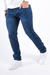 Regular Fit Stretch Jeans “Aras” Dark Blue