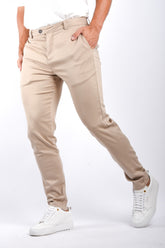 Dynamic Stretch Trousers "Aurelio" Beige