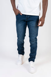 Slim Fit Stretch Jeans "Marko" Dark Blue