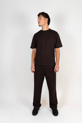 Loose Fit Luxe Two Piece Set "Yani" Deep Brown