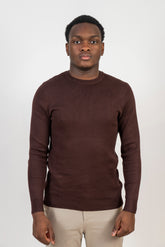 Knit Sweater "Silvio" Brown