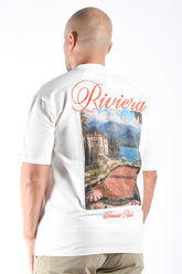 Oversized T-Shirt Riviera White / Red