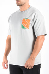 Oversized T-Shirt "Padel" Grey