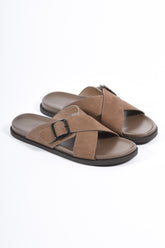 Premium Crossover Sandal “Zeno” Taupe