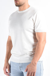 Premium Knit T-shirt “Kyan” White