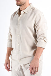 Premium Linnen Shirt Beige
