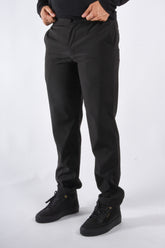 Premium Regular Fit Tech Pants "Basilio" Black