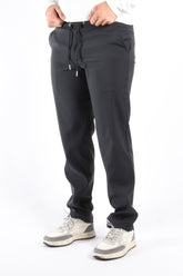 Premium Regular Fit Tech Pants "Vasco" Navy Blue