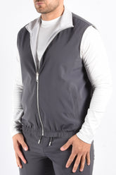 Premium Reversible Bodywarmer “Varallo” Dark Grey / Light grey