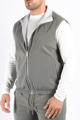 Premium Reversible Bodywarmer “Varallo” Greenish / Light grey