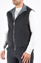 Premium Reversible Bodywarmer “Varallo” Navy Blue / Stone Blue