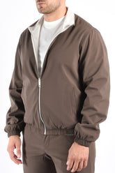 Premium Reversible Jacket "Vazio" Brown / Light Beige