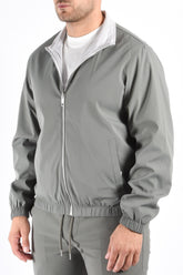 Premium Reversible Jacket "Vazio" Greenish / Light Grey