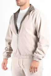 Premium Reversible Jacket "Vazio" Beige / Deep Green